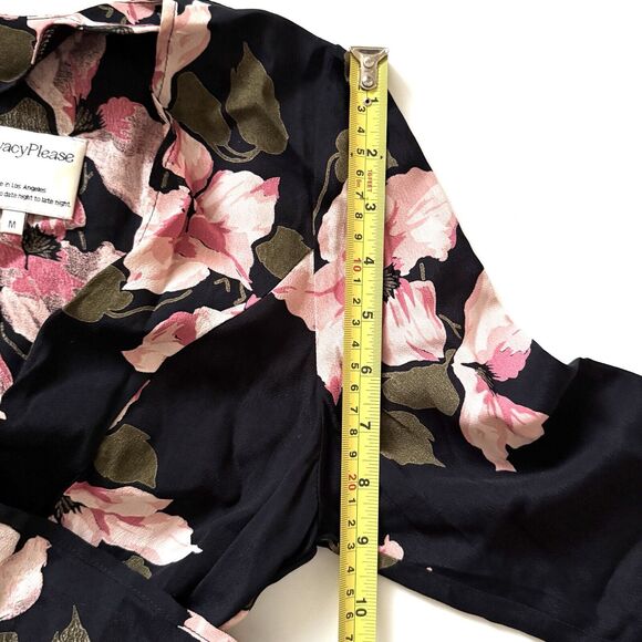 Privacy Please Women’s Fit & Flare Floral Print Mini Dress Long Sleeve - Picture 12 of 16